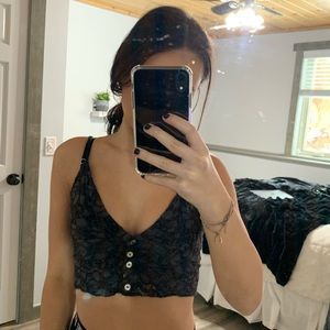 Urban outfitters lace crop top